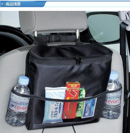 新款保温款汽车车载置物盒杂物袋冰包式椅背袋热销雷浩车品产品高清